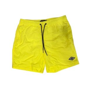 Vintage Green Nylon Shorts